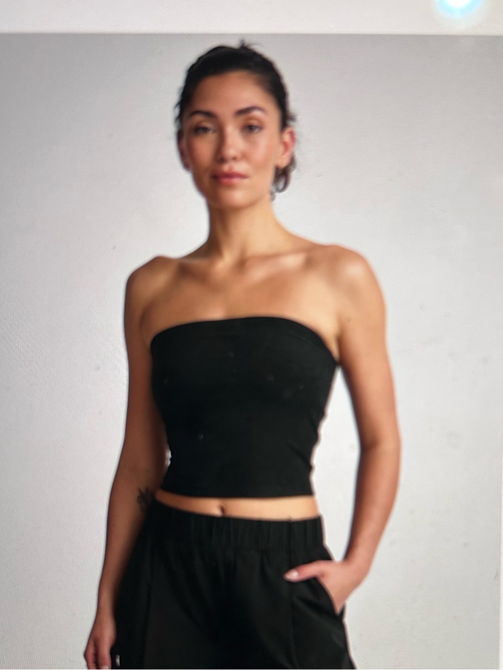 Beyond Yoga Spacedye strapless top